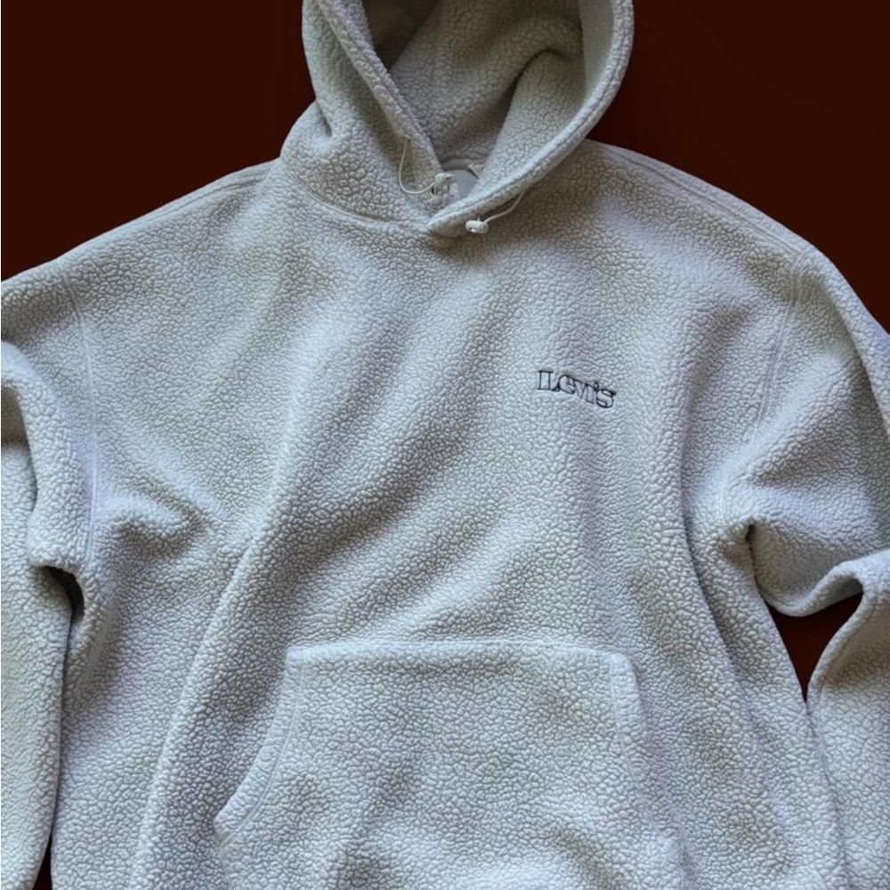 Men's Cream Sherpa Hoodie